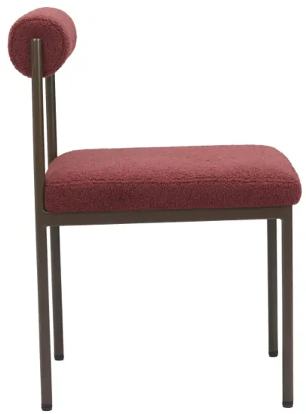 Livorno Dining Chair Red & Bronze