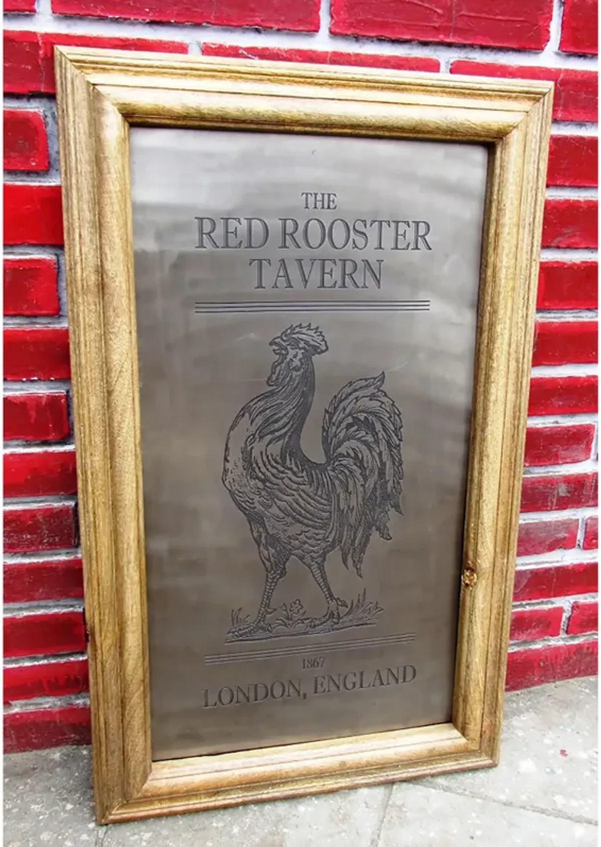 Rooster Etched Magnet Board