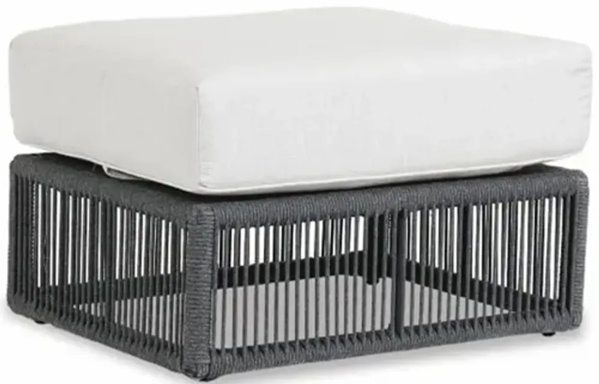 Milano Ottoman in Echo Ash w/ Self Welt