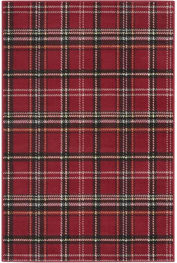 Grafix GRF03 Red 3'9" x 5'9" Rug