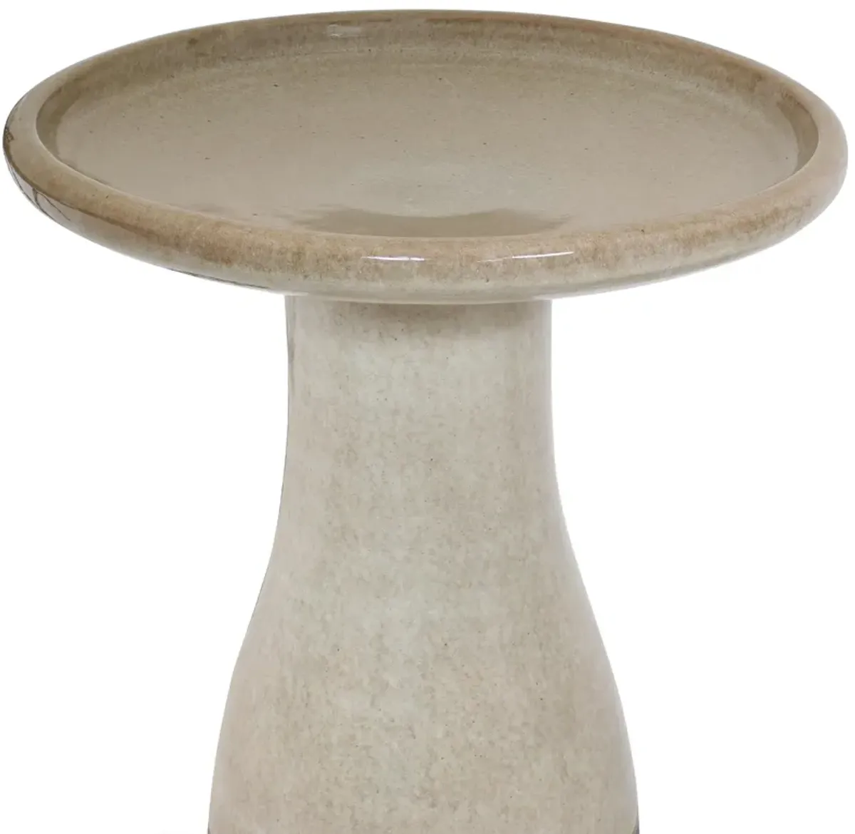 Sunnydaze Outdoor Glazed Ceramic Bird Bath - 20.5 in