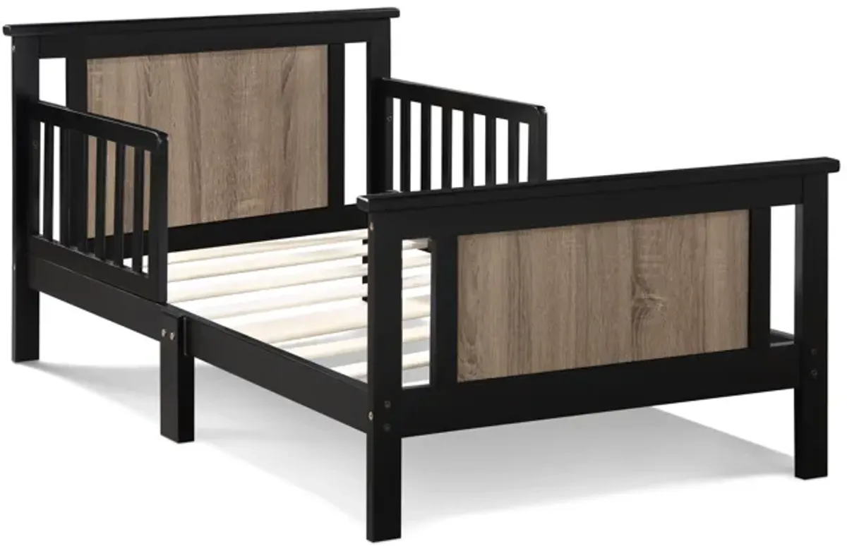 Connelly Reversible Panel Toddler Bed Vintage Walnut