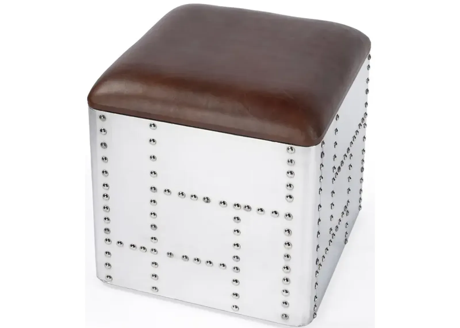 Belen Kox Leather Stool, Brown, Belen Kox