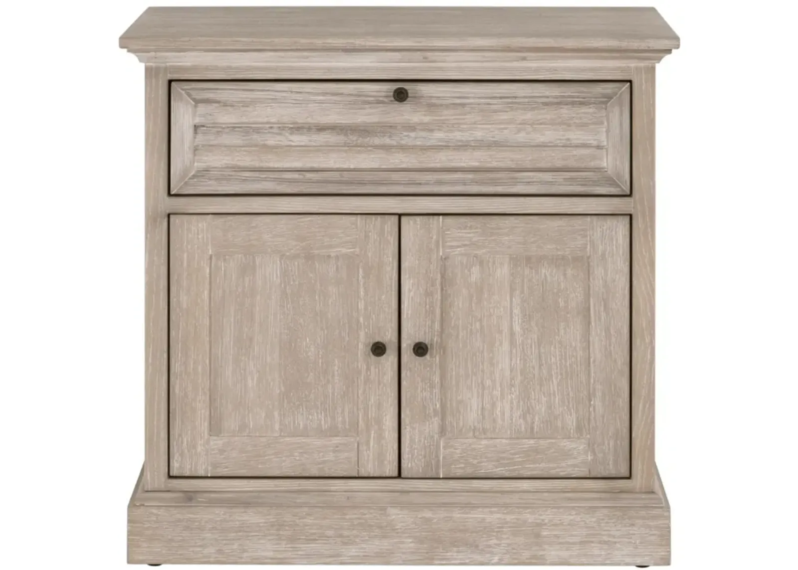 1-Drawer 2-Door Nightstand