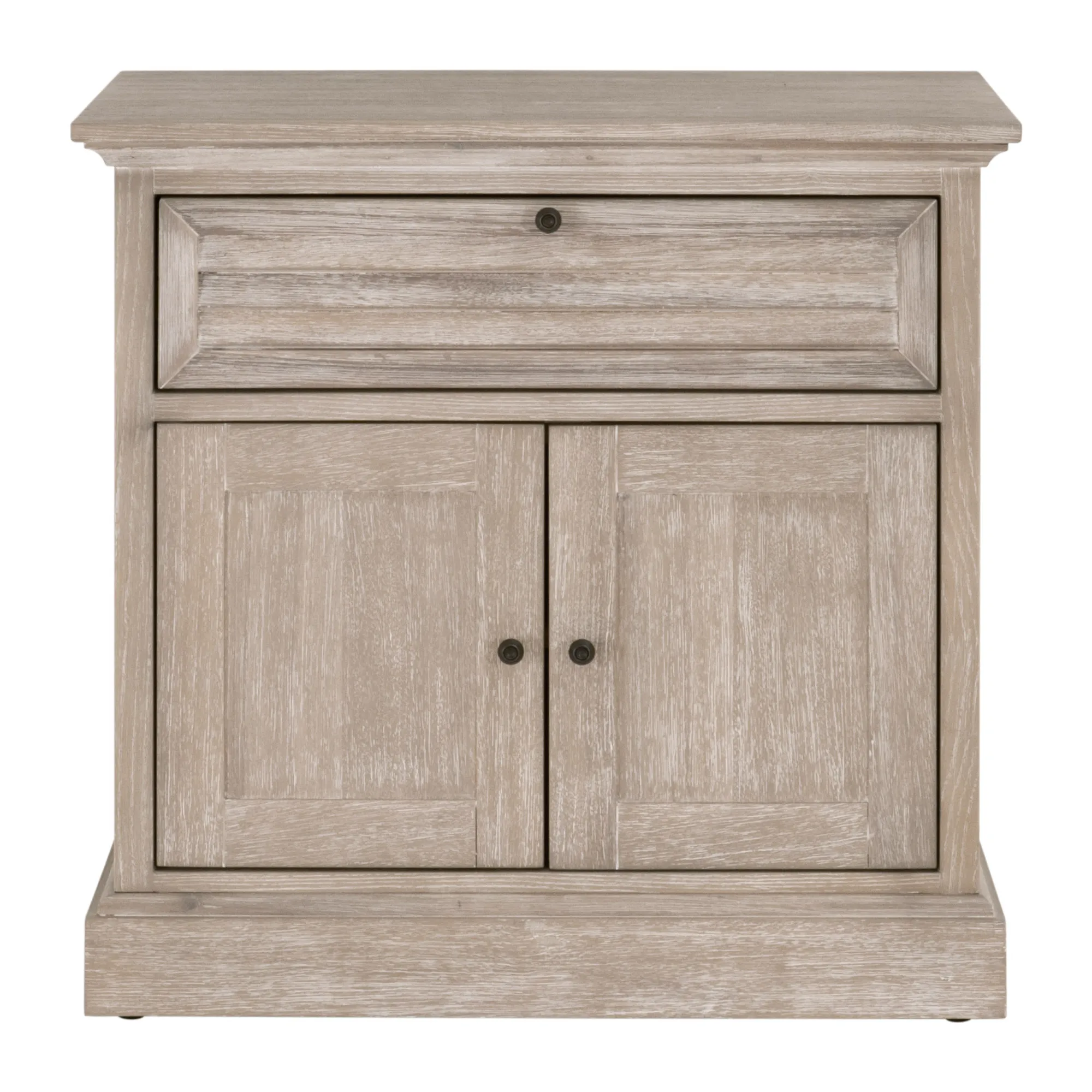 1-Drawer 2-Door Nightstand