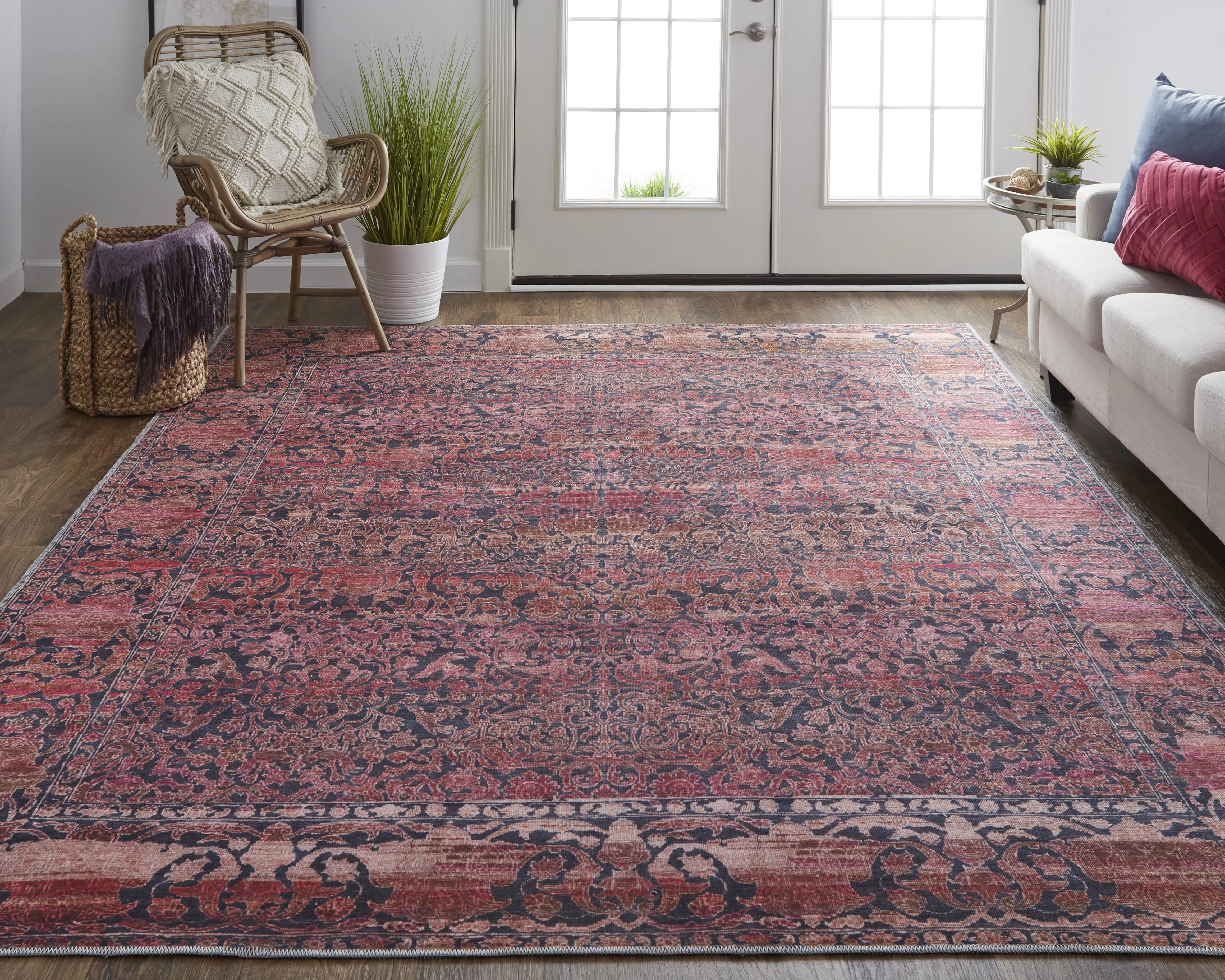 Voss 39HCF Orange/Red/Gray 10'6" x 14' Rug