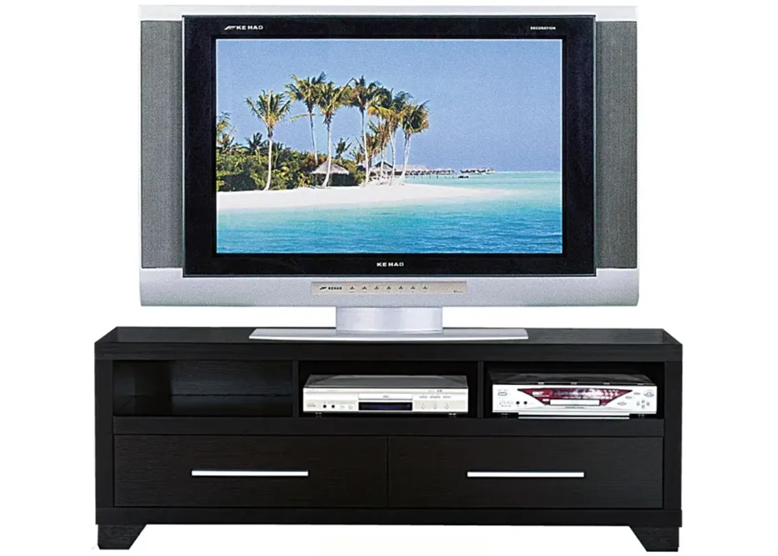 Rich and Elegant TV Stand With Storage - Benzara