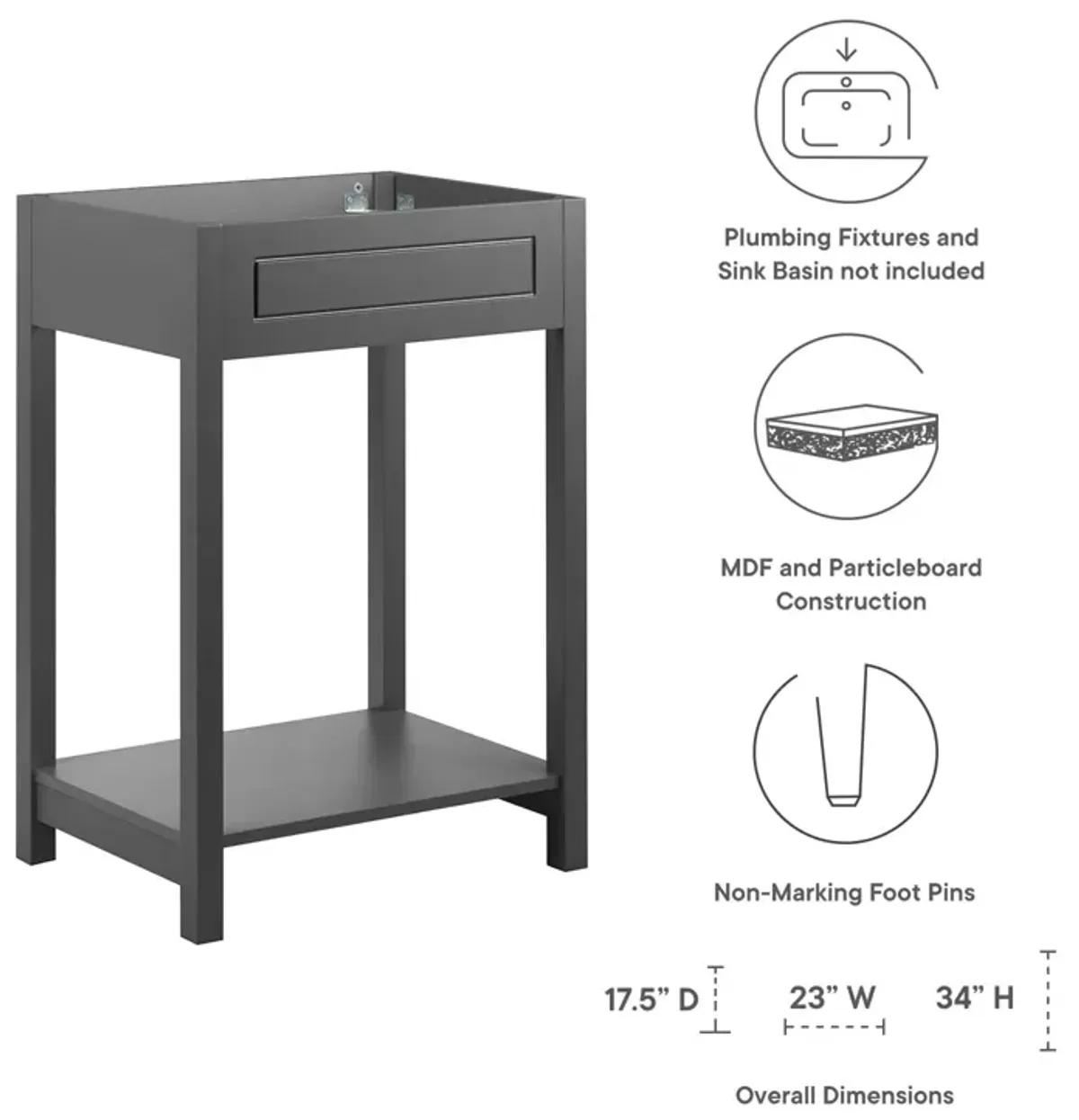 Altura 24" Bathroom Vanity Cabinet