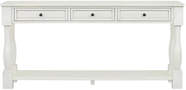 Merax Long Console Table with 3 Drawers