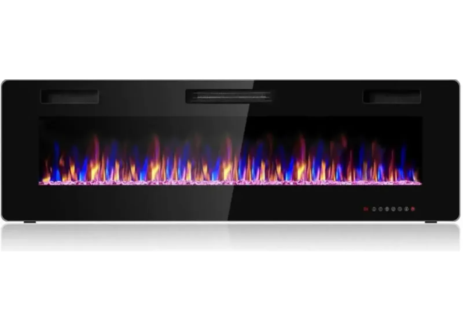 Hivvago 60 Inch Ultra Thin Electric Fireplace with 2 Heat Settings