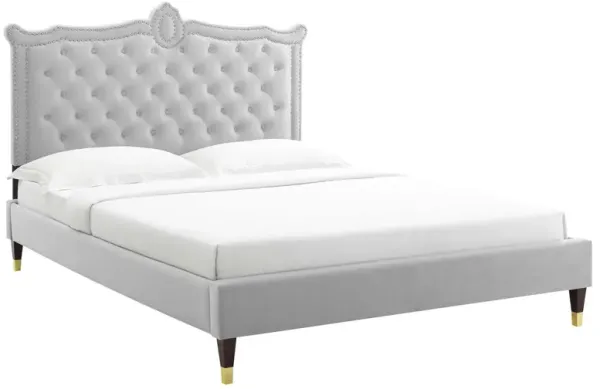 Modway - Clara Performance Velvet Queen Platform Bed