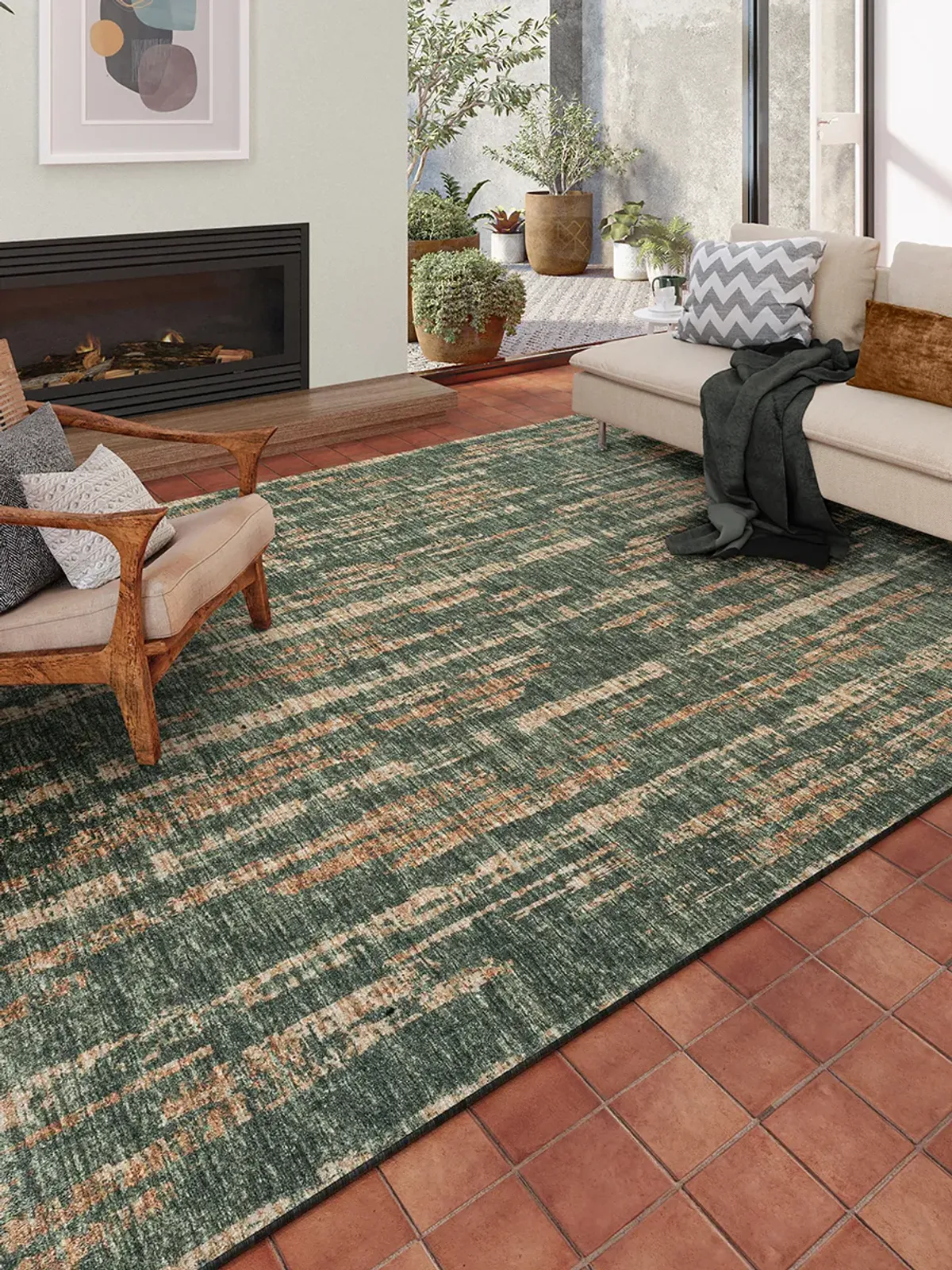 Winslow WL6 Olive 3' x 5' Rug