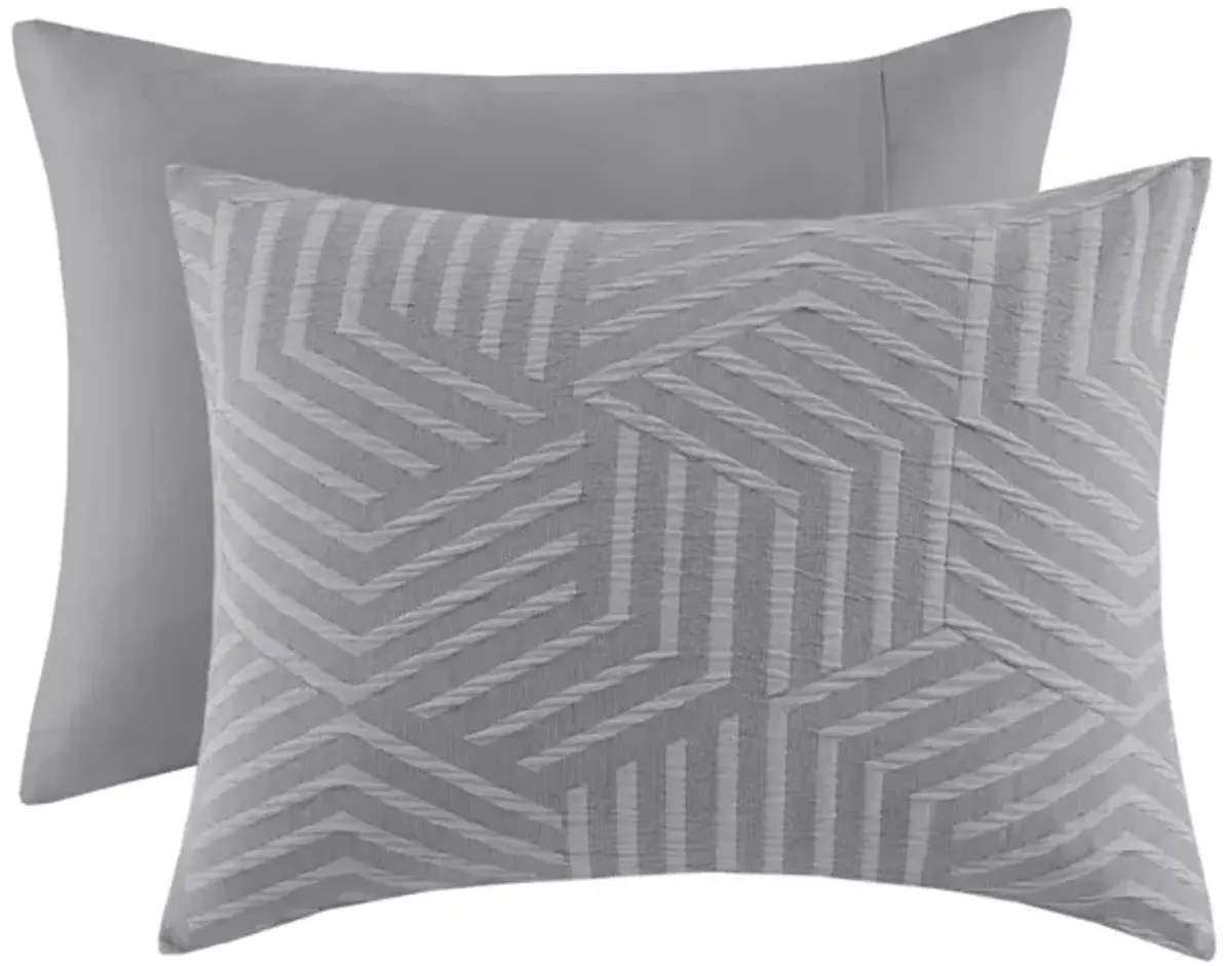 Gracie Mills Eirian Elegance Unveiled 3-Piece MatelassÃ© Jacquard Comforter Ensemble