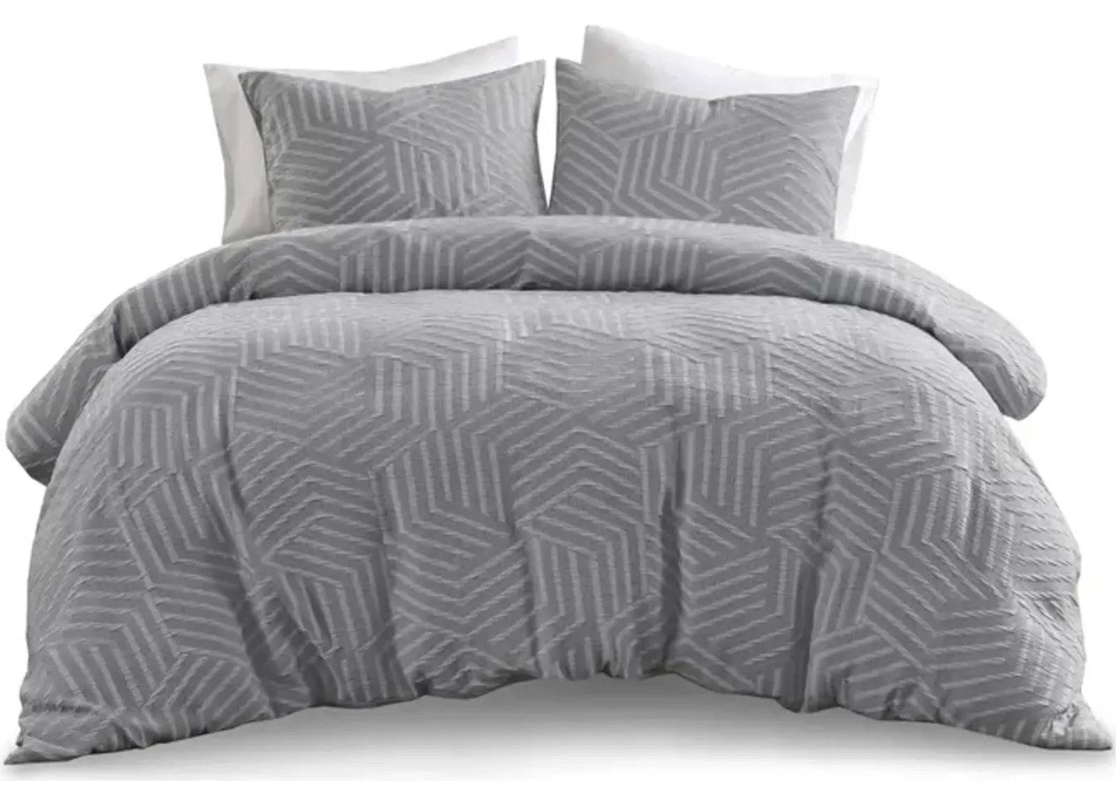 Gracie Mills Eirian Elegance Unveiled 3-Piece MatelassÃ© Jacquard Comforter Ensemble