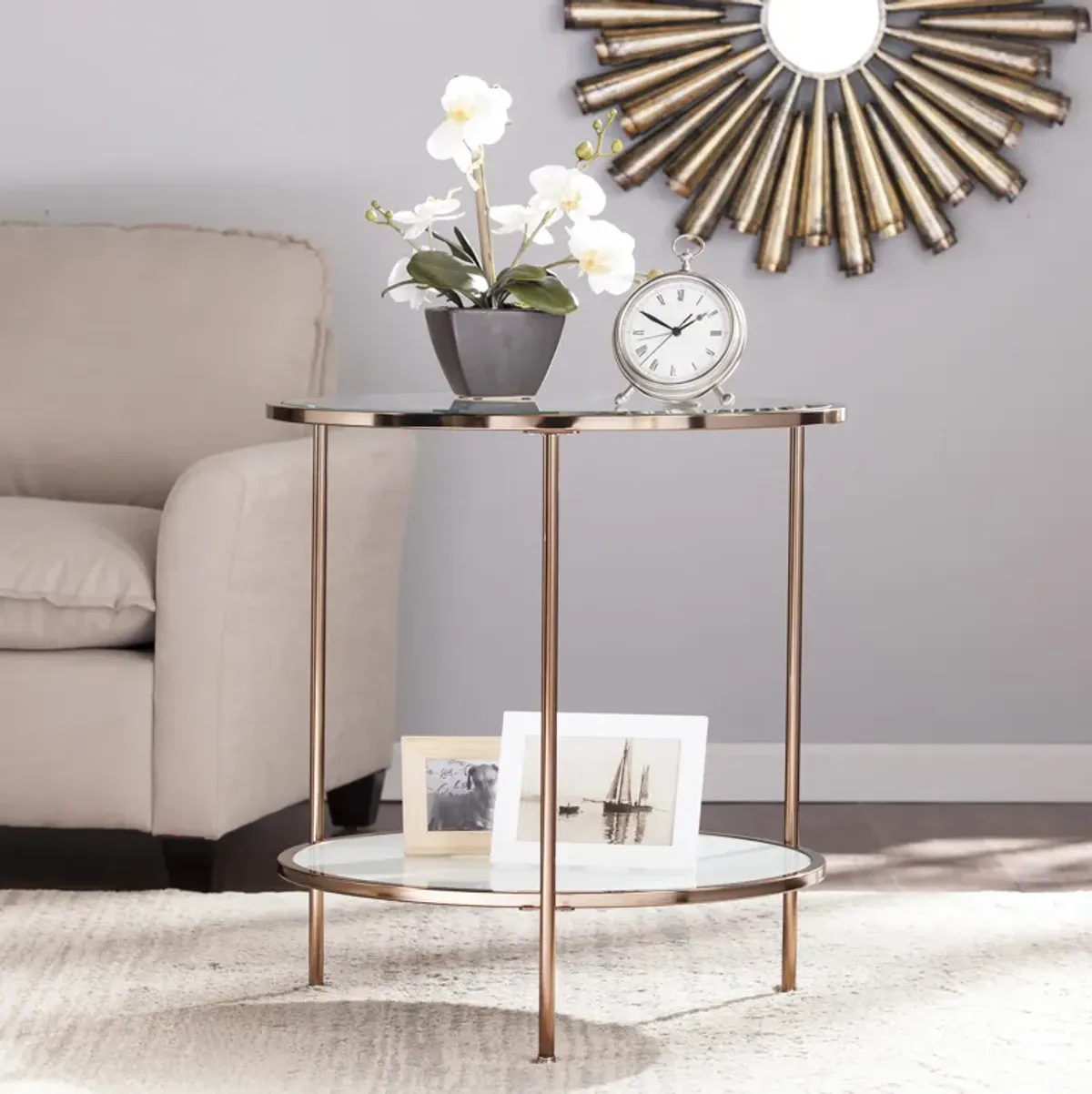 Ackerly Round End Table