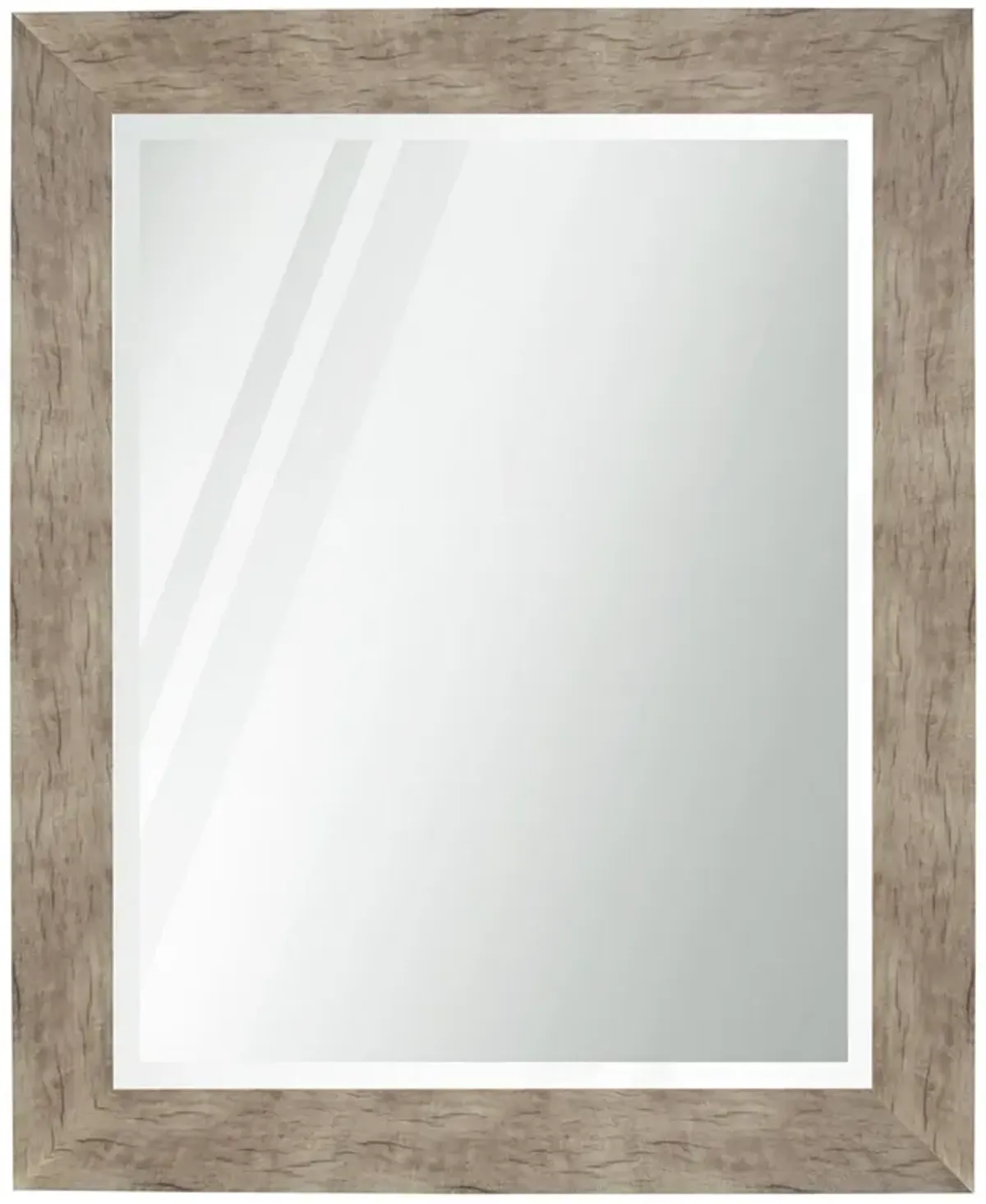 Mirror With Barnwood Finish