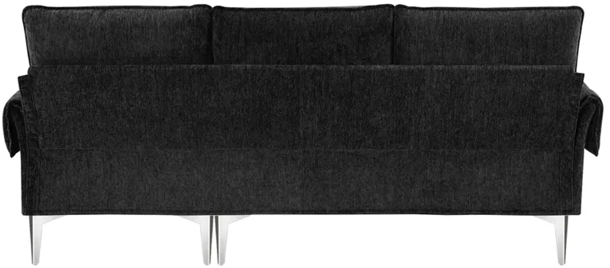 84 " Convertible Sectional Sofa, Modern Chenille L-Shaped Sofa Couch with Reversible Chaise Lounge