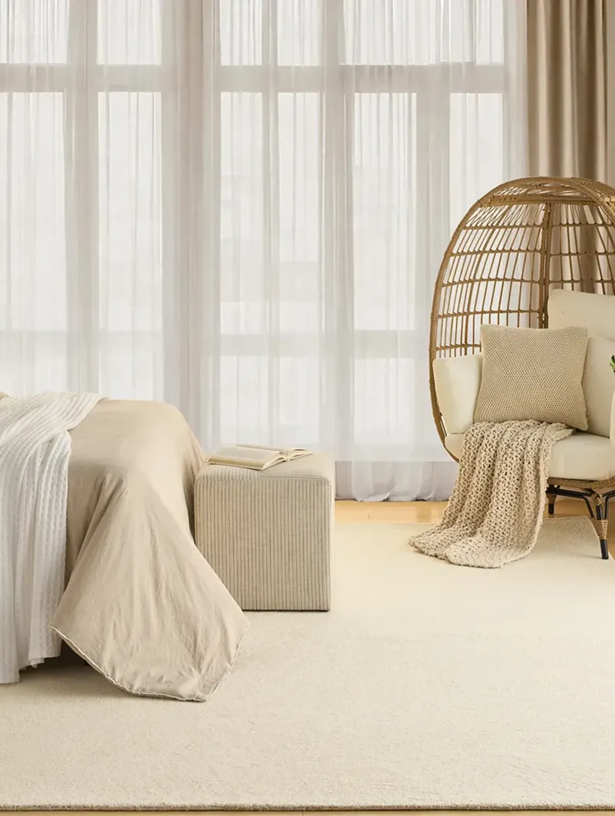 Pure Angles ANG01 Ivory 7'9" x 9'9" Rug