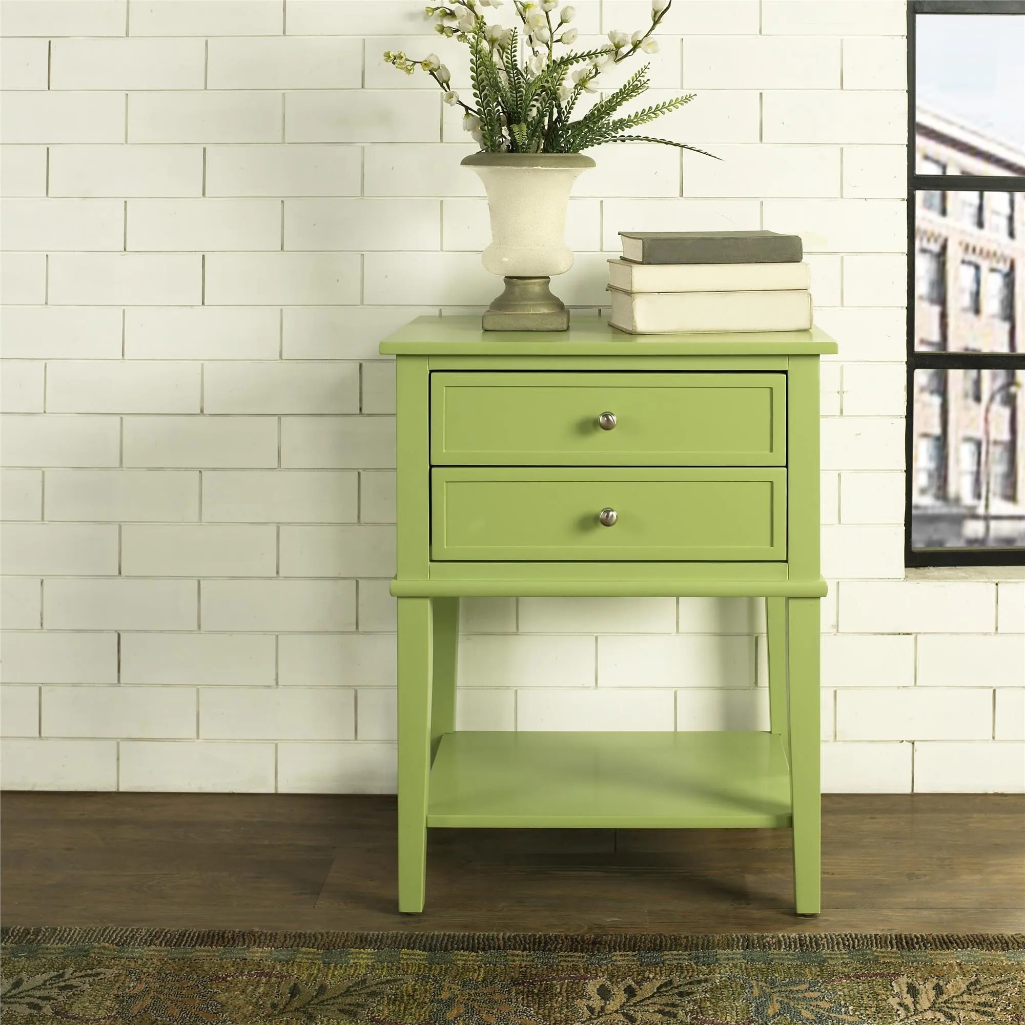 Ameriwood Home Franklin Accent Table with 2 Drawers