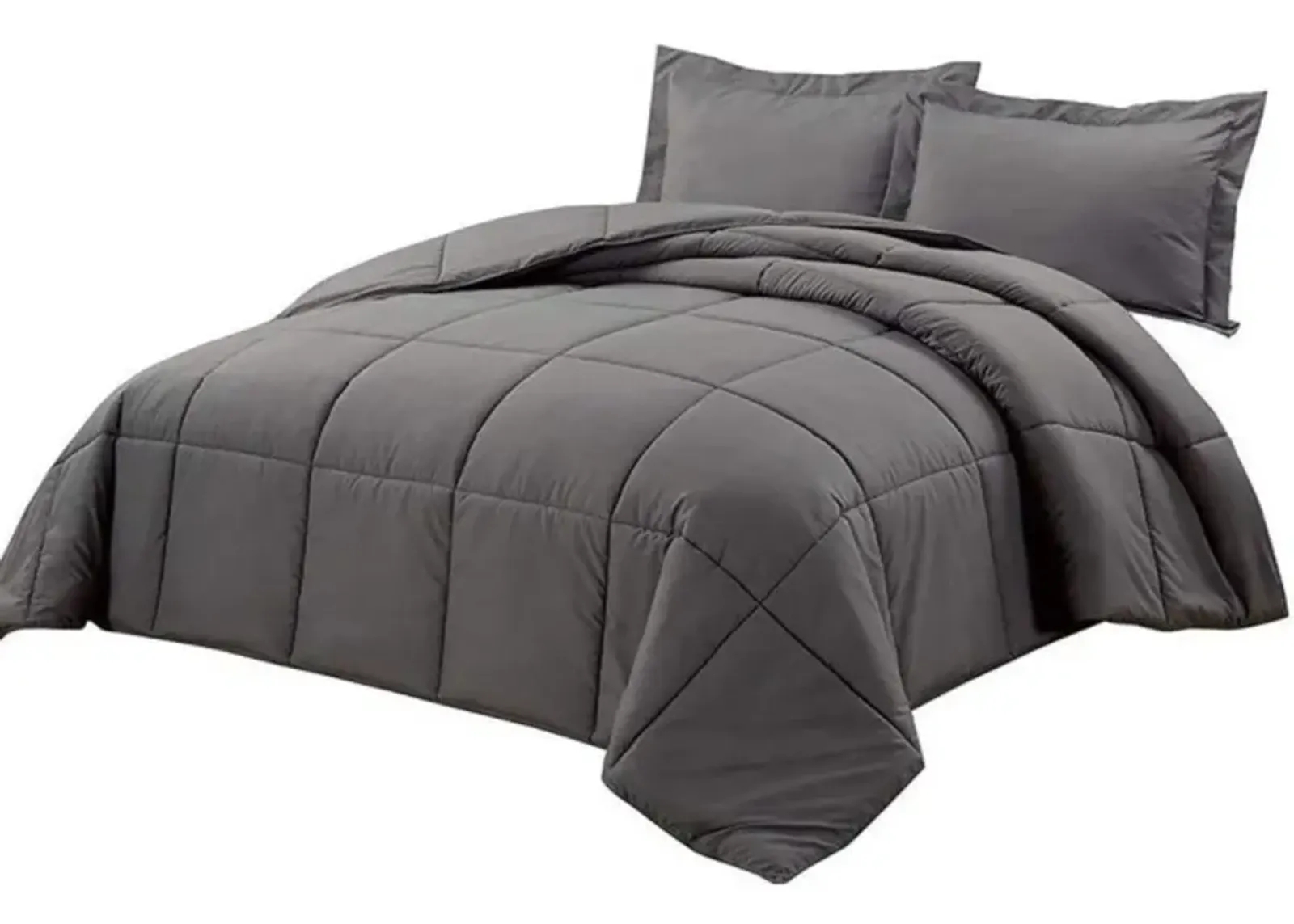 Hivvago Reversible Microfiber Down Alternative Comforter Set