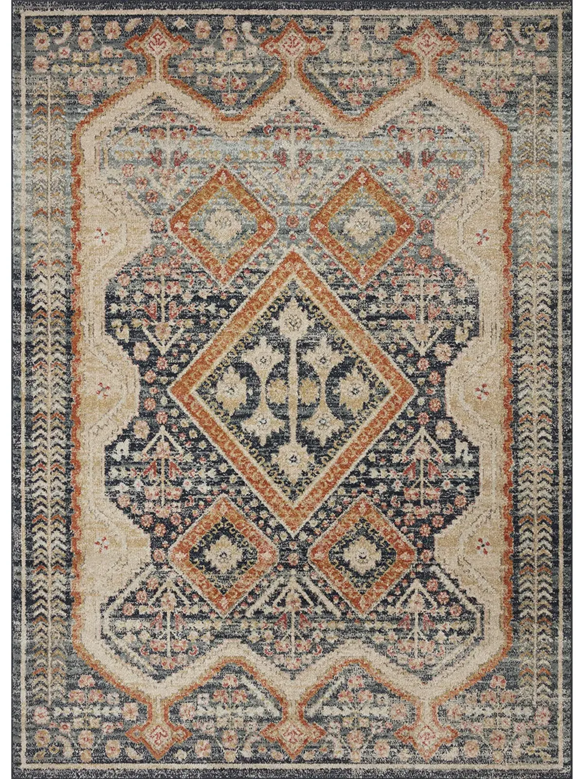 Jocelyn Navy/Multi 9'6" x 12'6" Rug