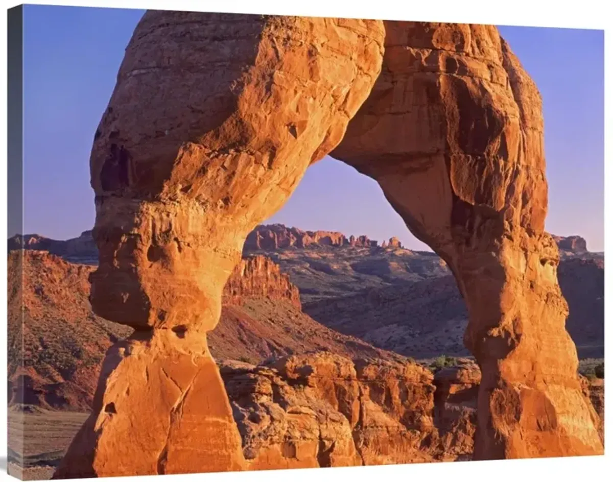 Delicate Arch and La Sal Mountains, Arches National Park, Utah-Canvas Art-35x28