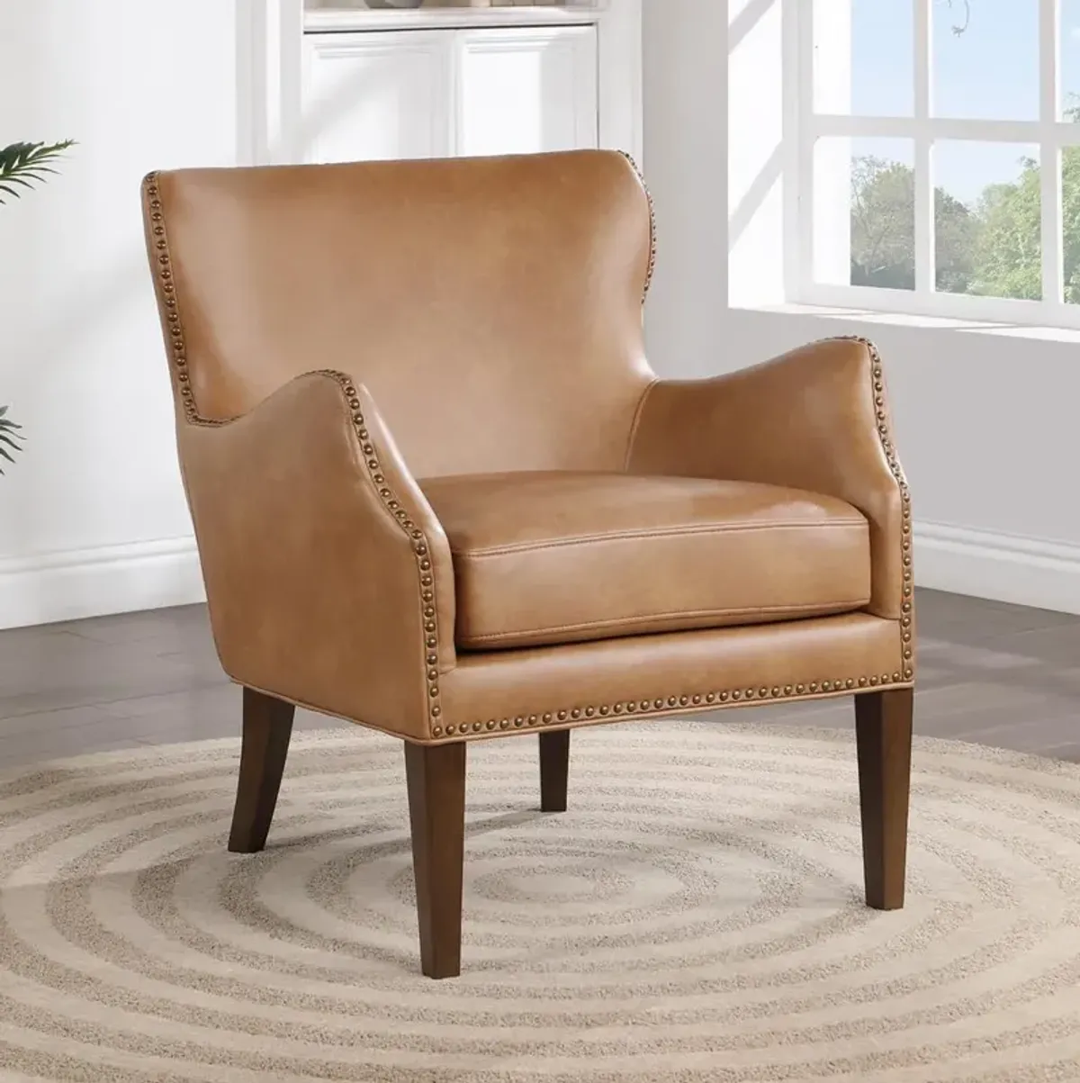 Comfort Pointe Dallas Saddle High Leg Slope Arm Chair