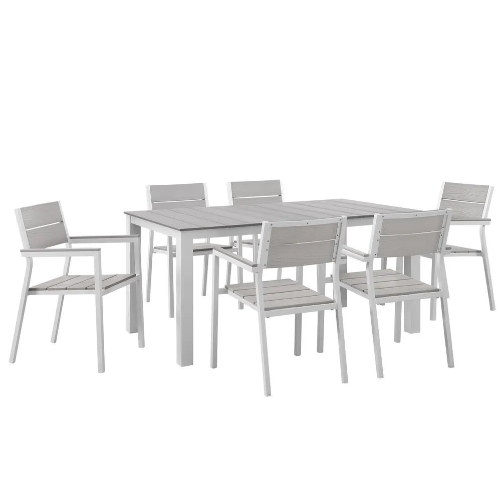 Modway Maine 7 Piece Outdoor Patio Dining Set