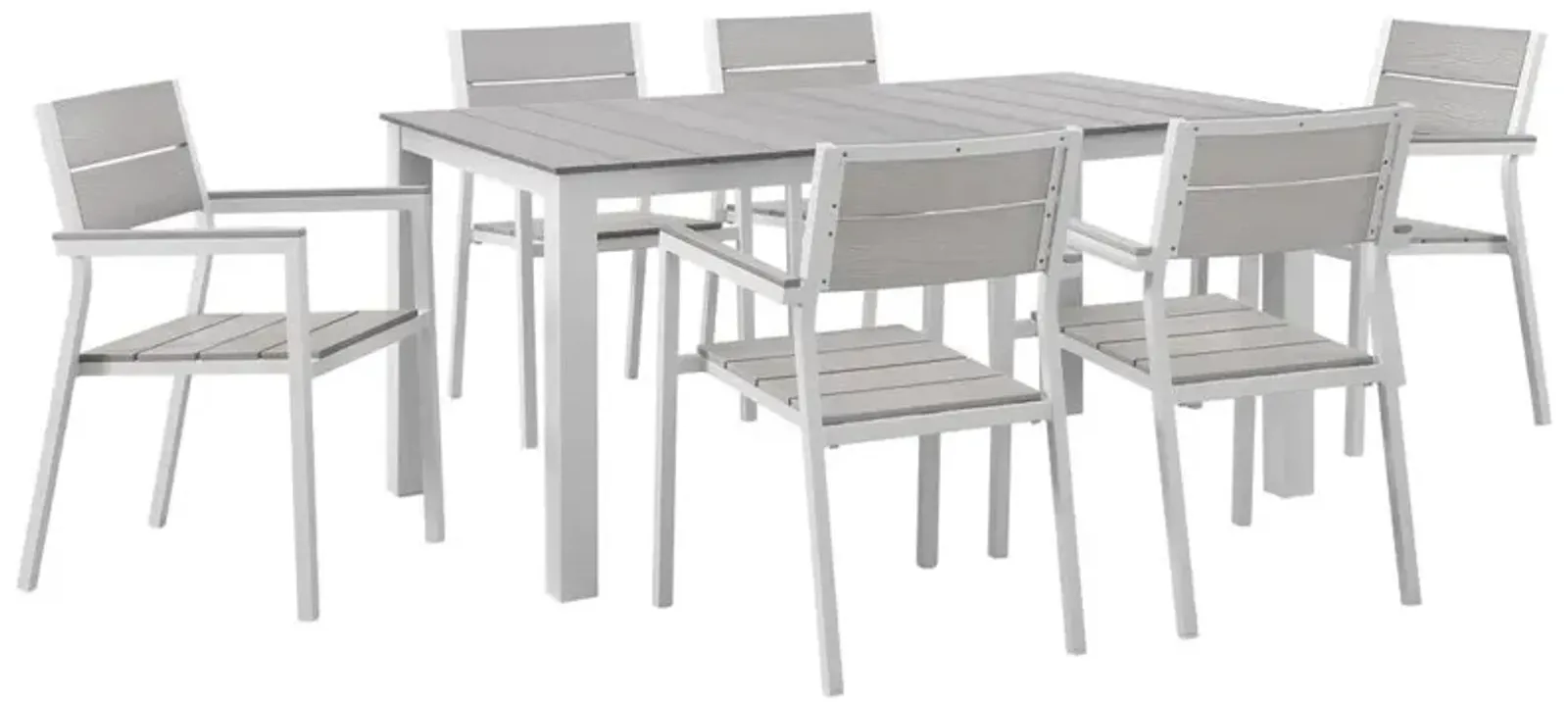 Modway Maine 7 Piece Outdoor Patio Dining Set