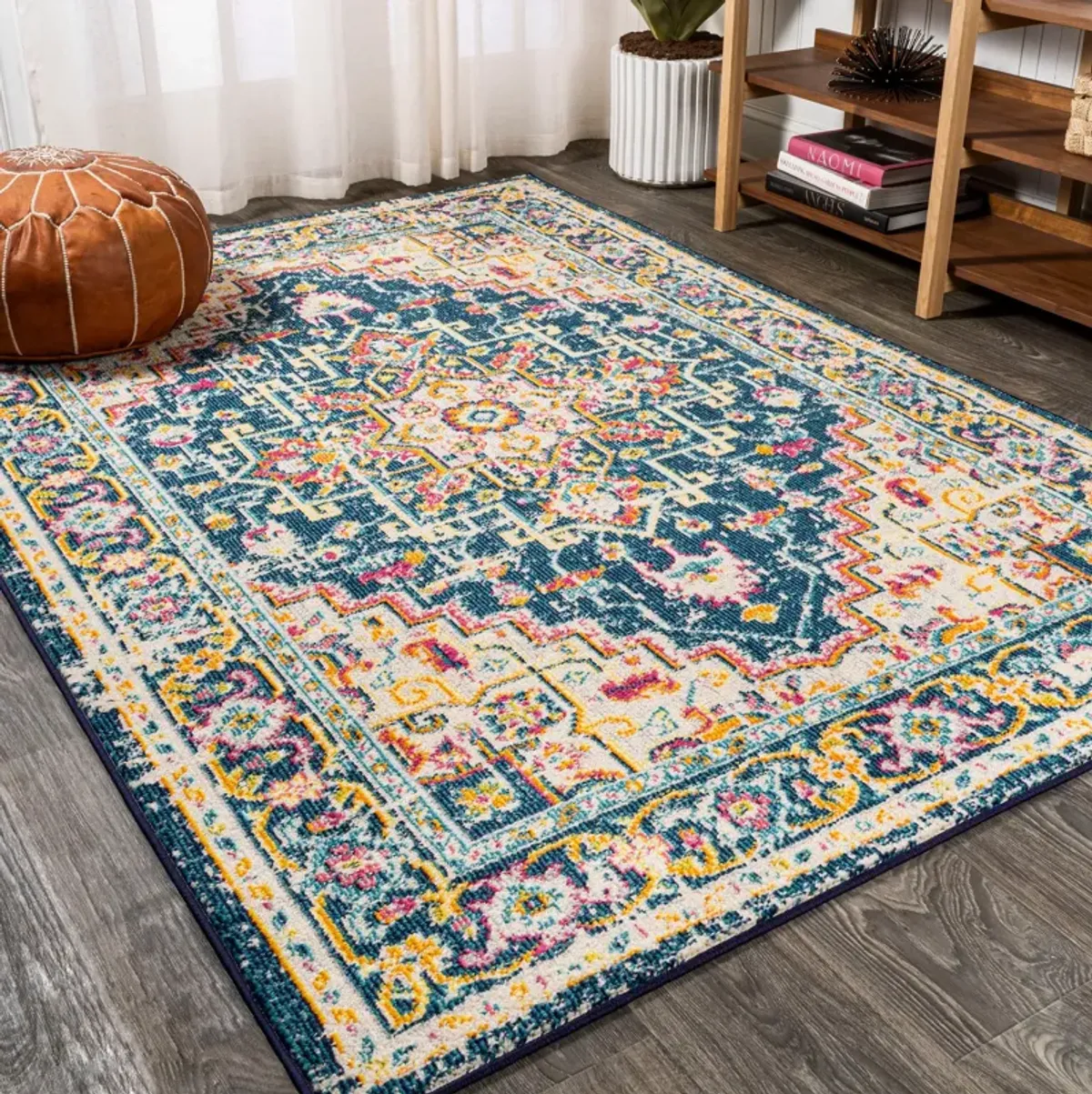 Brooklyn Geometric Medallion Area Rug