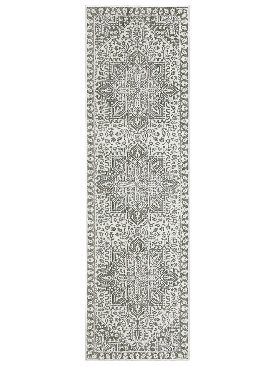 Montecito 2'3" x 7'6" Grey Rug