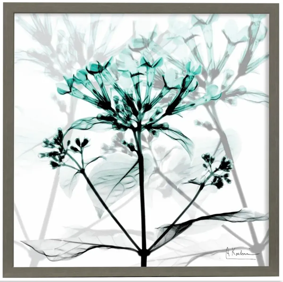 Crystalized Floral Framed Print