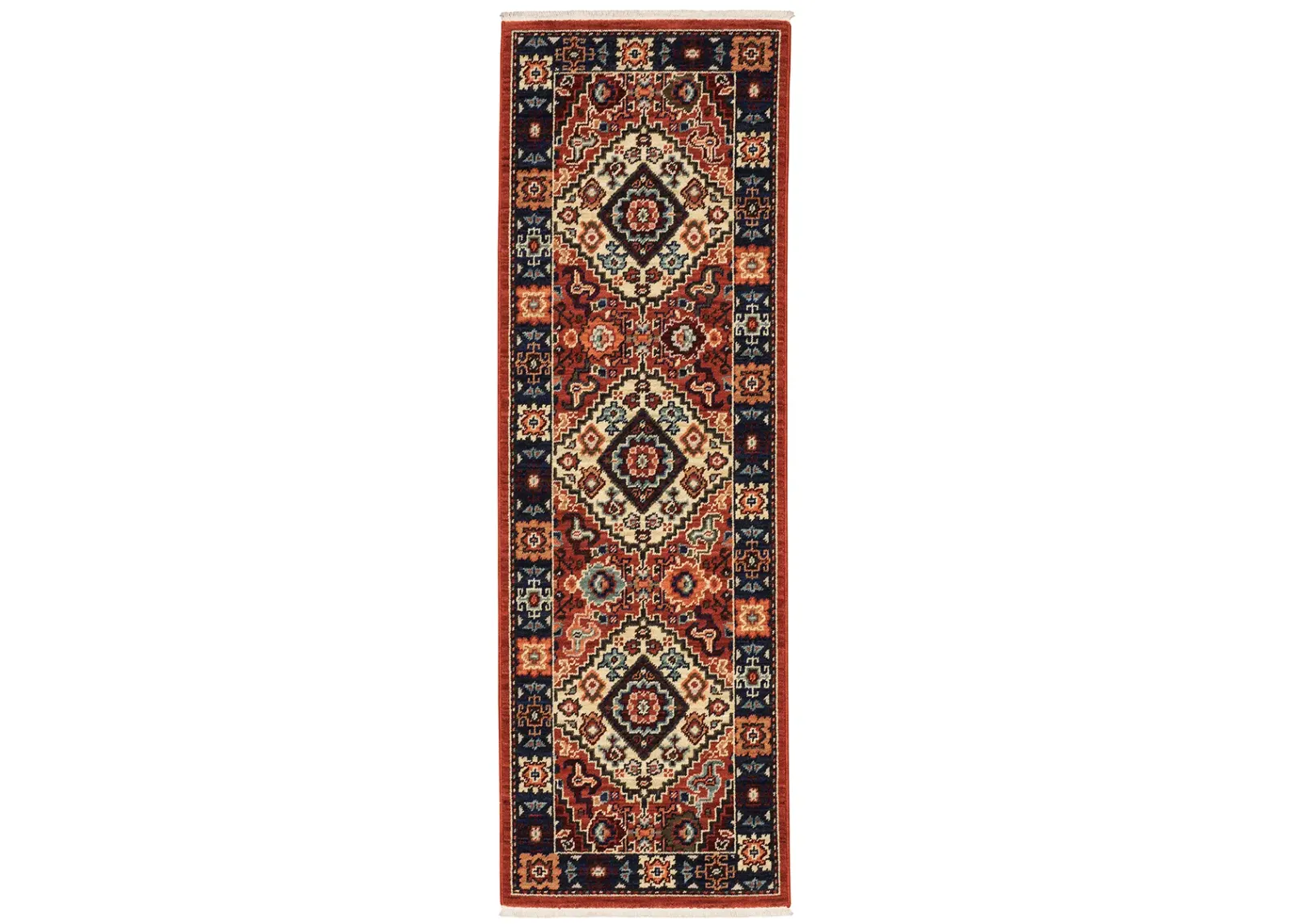 Lilihan 2' x 6' Red Rug