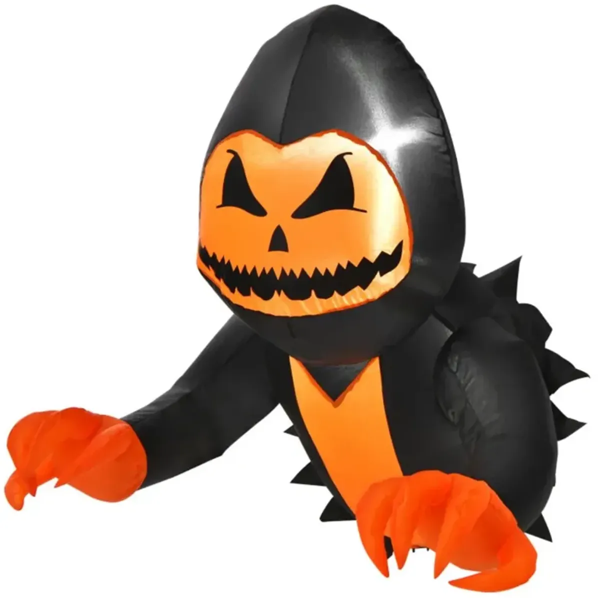 Hivvago 3.3 Feet Halloween Inflatable Pumpkin Head Ghost Broke Out from Window