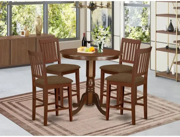 5 Pc pub Table set - counter height Table and 4 Dining Chairs.