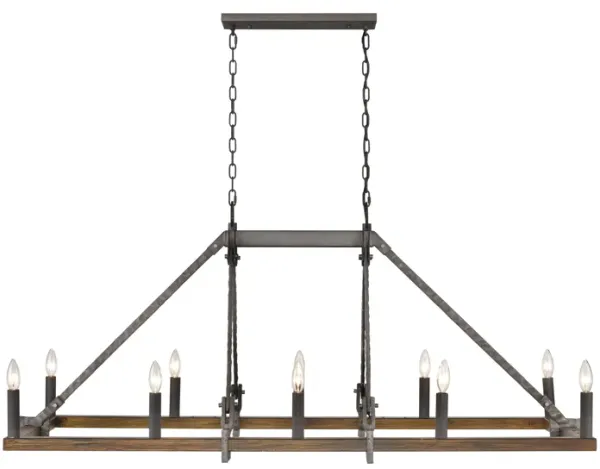 Harwell 56'' Wide 10-Light Linear Chandelier