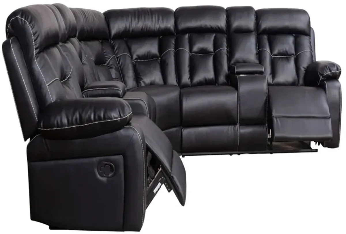 Sectional Sofa with Manual Reclining