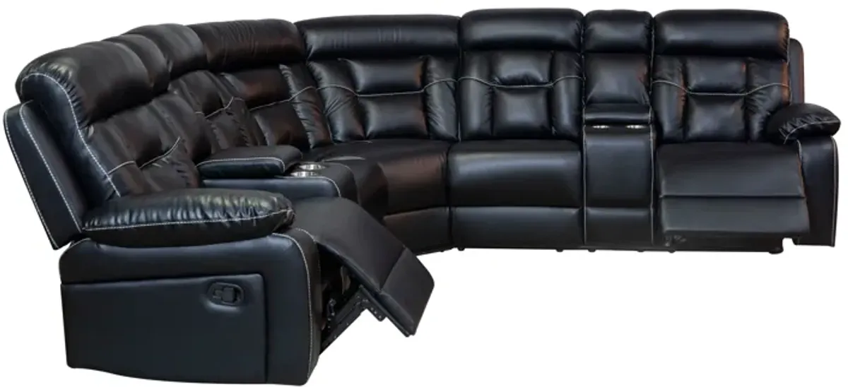 Sectional Sofa with Manual Reclining