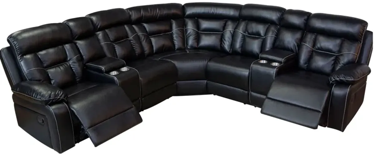 Sectional Sofa with Manual Reclining