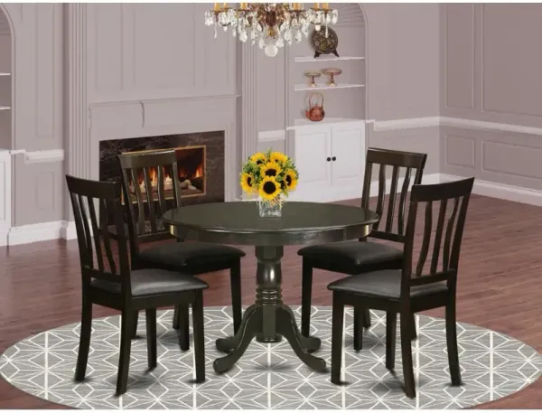 East West Furniture 5  Pc  small  Kitchen  Table  and  Chairs  set--small  Kitchen  Table  and  4  dinette  Chairs.