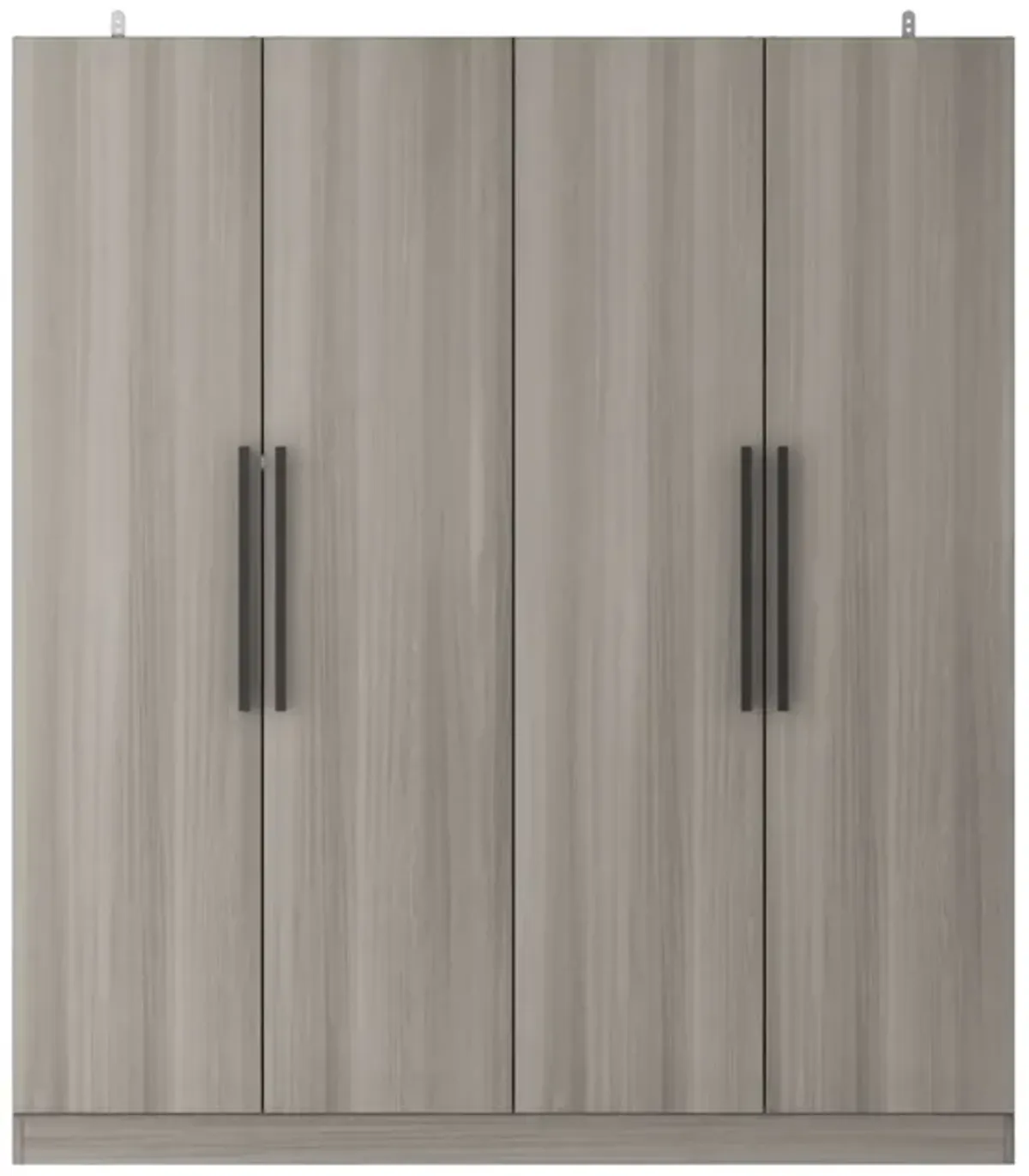 FUFU&GAGA 4-Door White Wardrobe Closet with Ample Storage and Elegant Design (63" W x 19.7" D x 70.9" H ) ,White