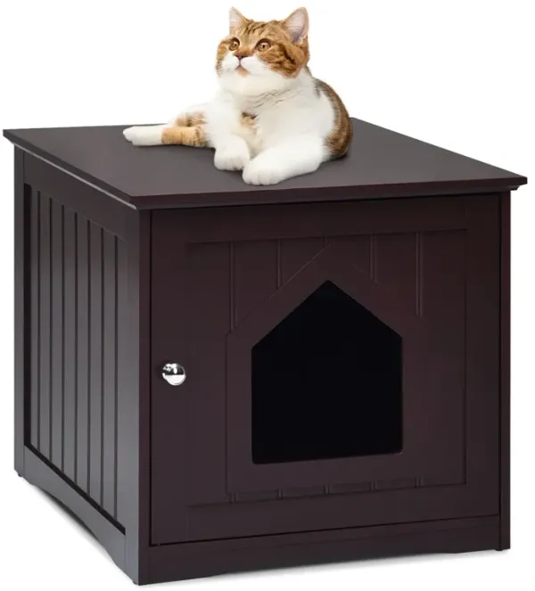 Sidetable Nightstand Weatherproof Multi-function Cat House