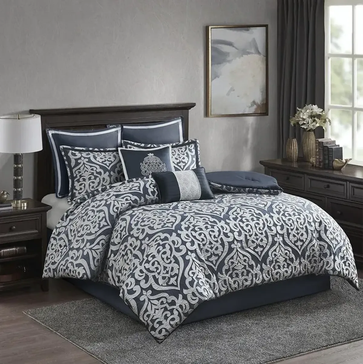 Belen Kox 8-Pieces Jacquard Comforter Set, Belen Kox