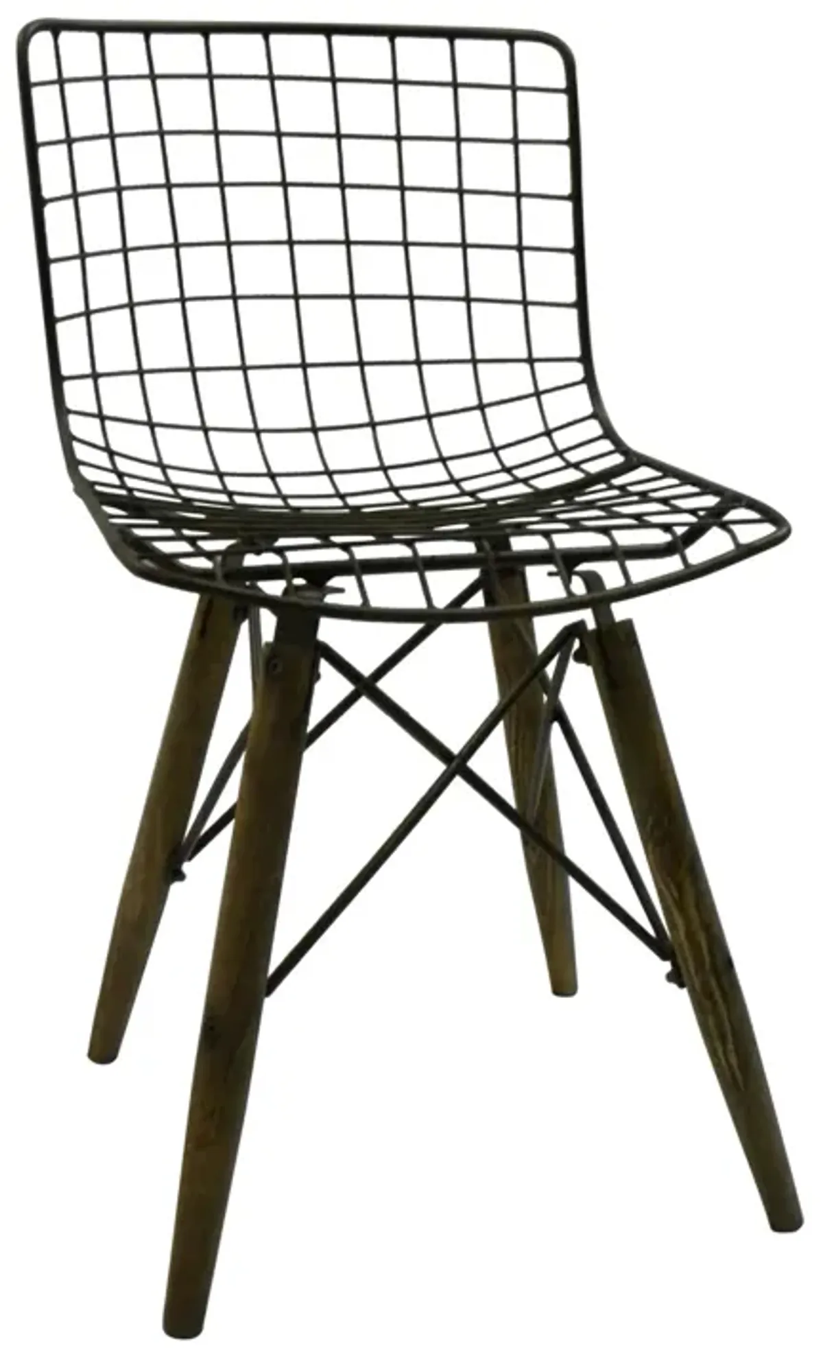 INDUSTRIAL METAL SIDE CHAIR, Set of 2