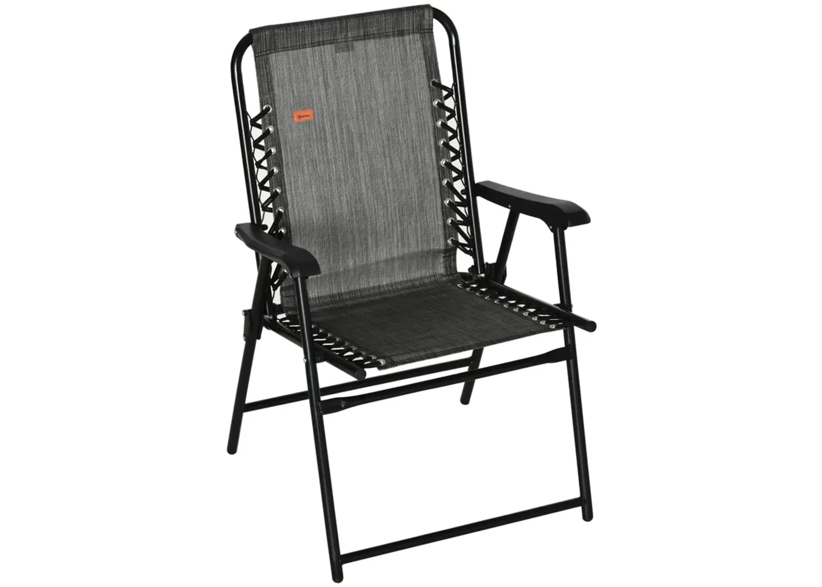 Grey Portable Seat: Folding Patio Chair for Outdoor Use