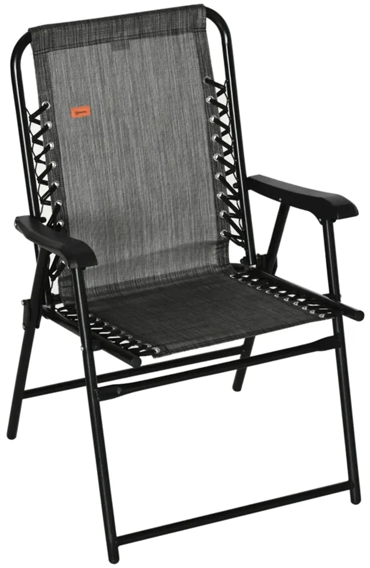 Grey Portable Seat: Folding Patio Chair for Outdoor Use