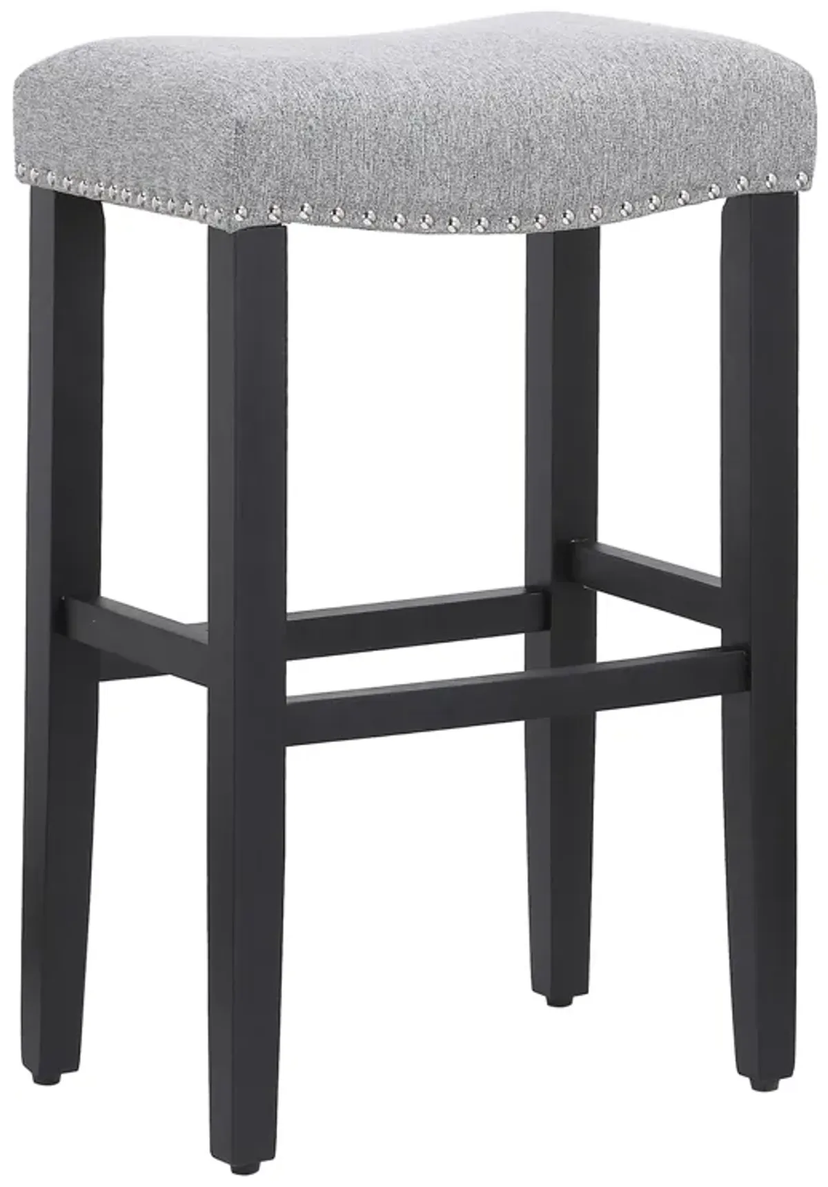 WestinTrends 29" Upholstered Saddle Seat Bar Stool (Set of 2)