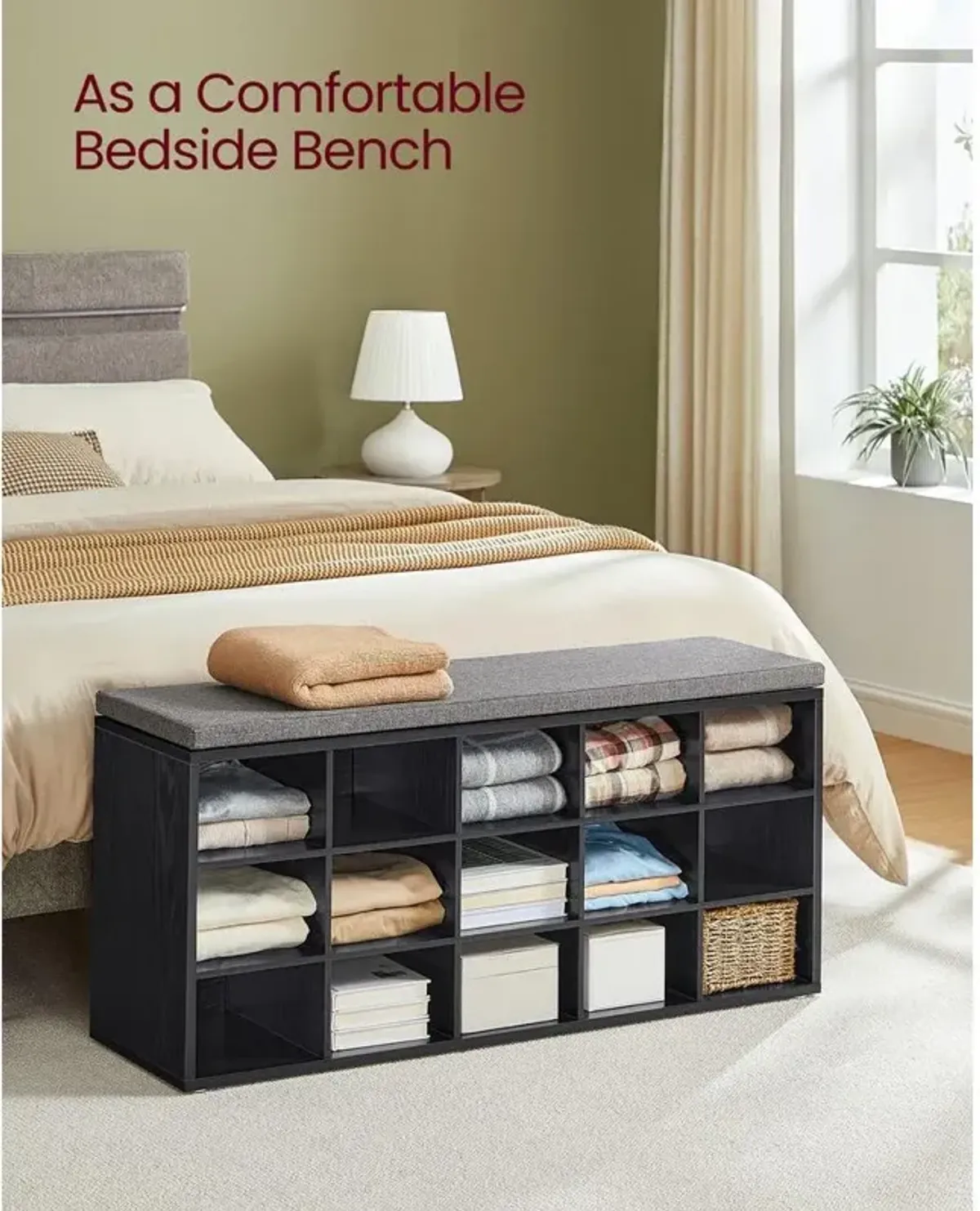 Shoe Bench for Organized Entryway and Convenient Footwear Storage