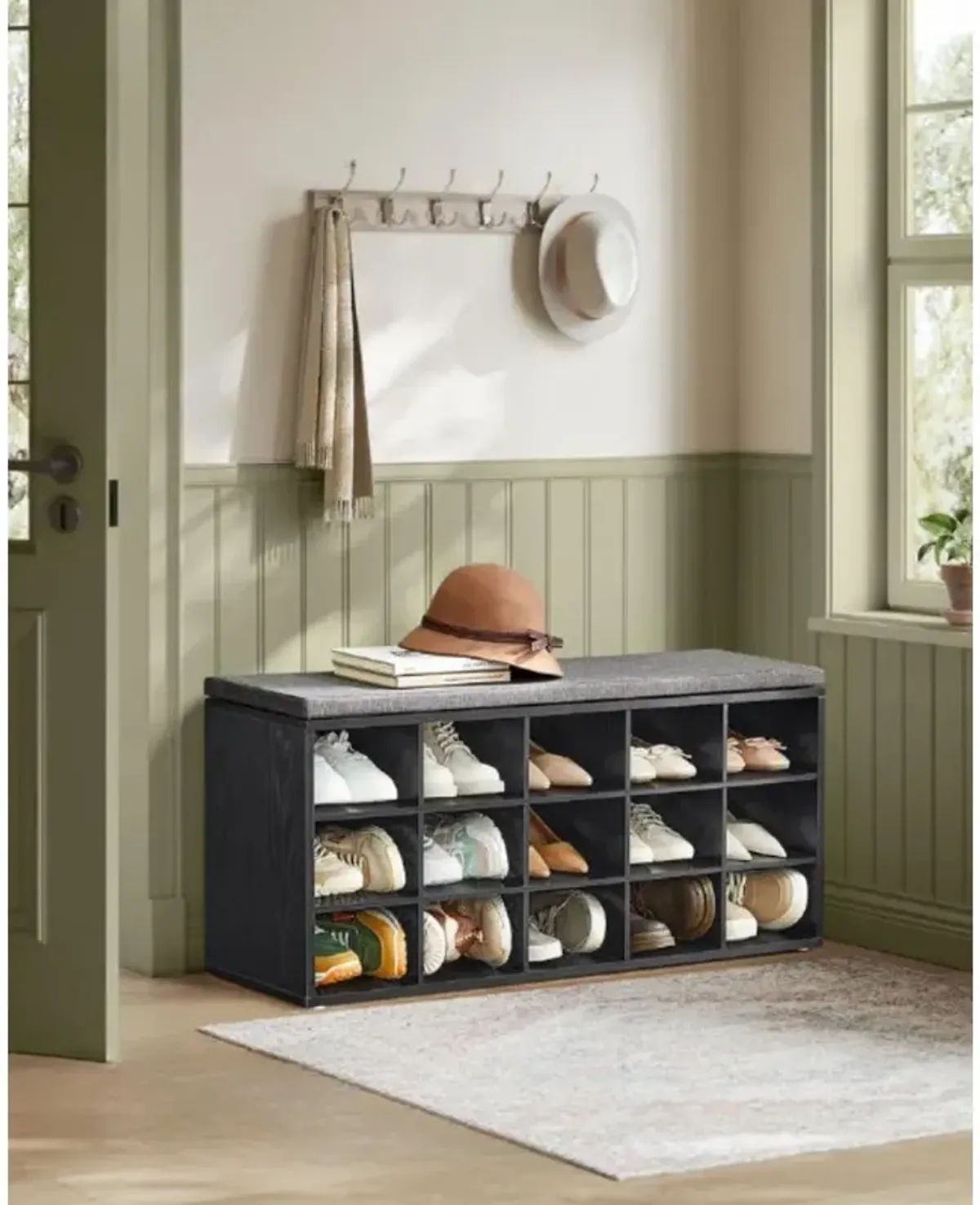 Shoe Bench for Organized Entryway and Convenient Footwear Storage