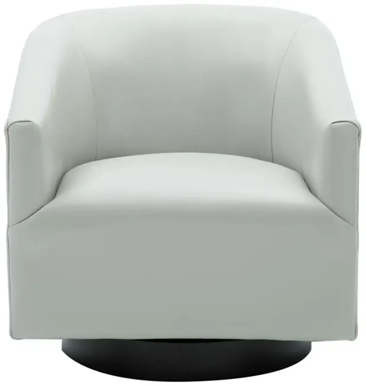 Comfort Pointe Gaven Dove Grey Wood Base Swivel Chair